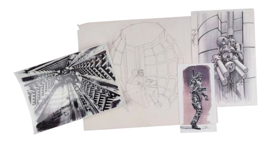 FORTRESS (1992) - Hand-Drawn Simon Murton Concept Artwork with Hand-Illustrated and Annotated