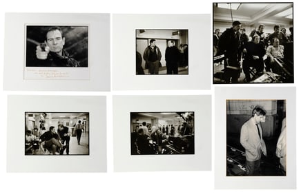 THE FUGITIVE (1993) - Set of Six Photos with One Tommy Lee Jones-Autographed Deputy Samuel Gerard