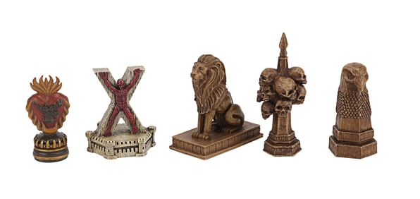 GAME OF THRONES (T.V. SERIES, 2011-2019) - Set of Five Map Markers