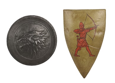 GAME OF THRONES (T.V. SERIES, 2011-2019) - Stark Production-Used Dressing Shield, Tarly Shield
