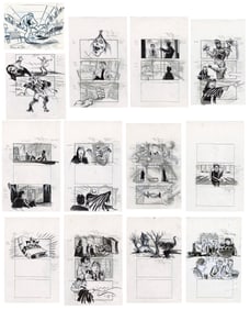 HARRY POTTER AND THE PRISONER OF AZKABAN (2004) - Set of 14 Hand-Drawn Doug Brode Licensing Concept