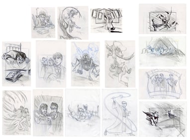 HARRY POTTER AND THE PRISONER OF AZKABAN (2004) - Set of 15 Hand-Drawn Doug Brode Licensing Concept