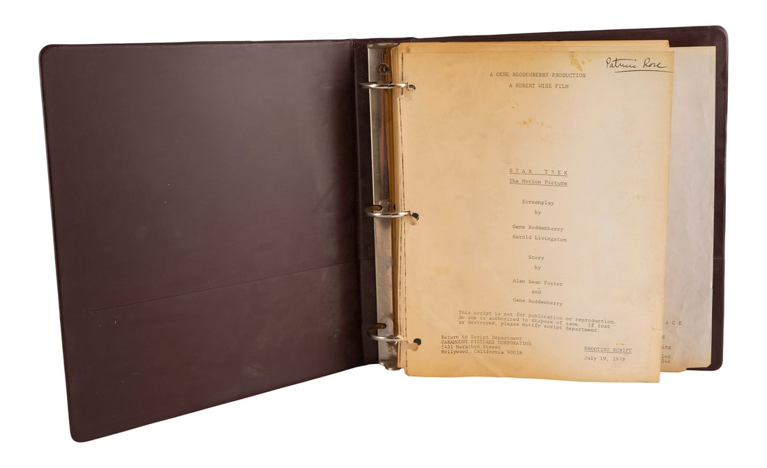 STAR TREK: THE MOTION PICTURE (1979) - Shooting Script Binder (1 of 3)