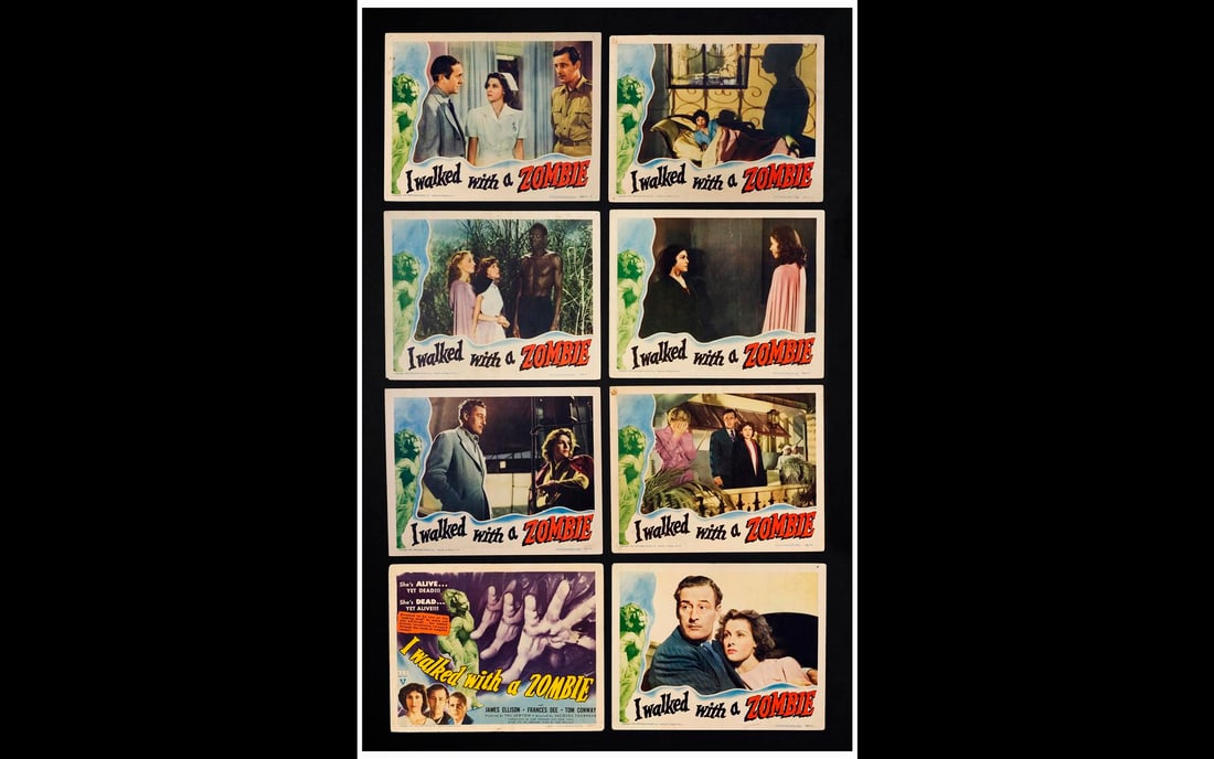 I WALKED WITH A ZOMBIE - Lobby Card Set (11" x 14"); Fine (1 of 1)
