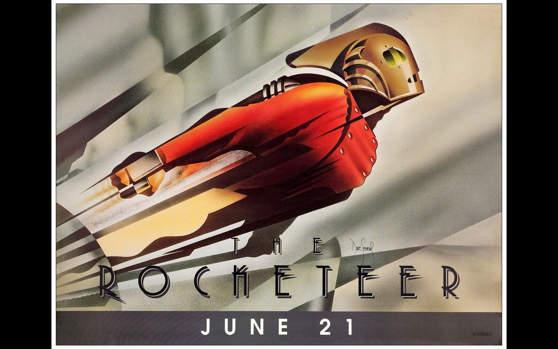 THE ROCKETEER - Subway Poster (46" x 60") Signed by Creator Dave Stevens; Very Fine+ Rolled (1 of 1)