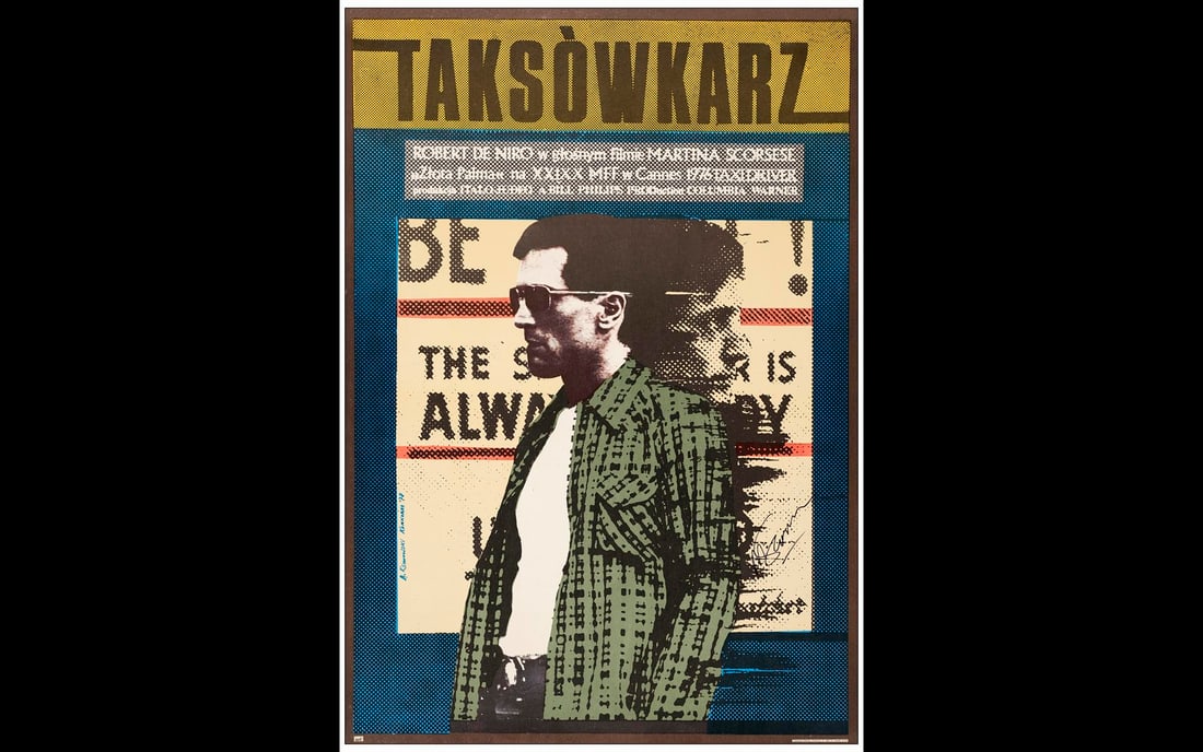 TAXI DRIVER - Polish A1 (39.75" x 28.5") Signed by Director Martin Scorsese (JSA COA); Very Fine+ on (1 of 1)
