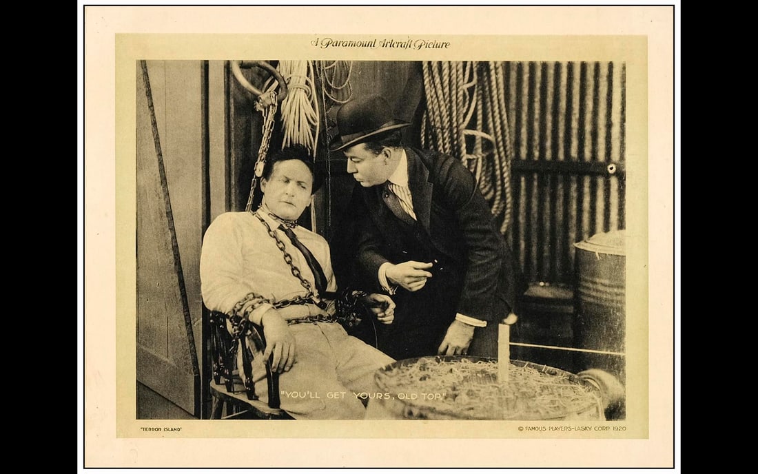 TERROR ISLAND - Lobby Card (11" x 14"); Featuring Harry Houdini; Fine+ (1 of 1)