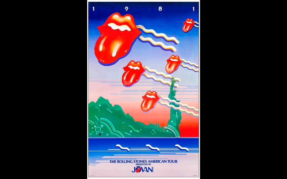 ROLLING STONES AMERICAN TOUR 1981 - Concert Poster (22.75" x 36"); Very Fine Rolled (1 of 1)