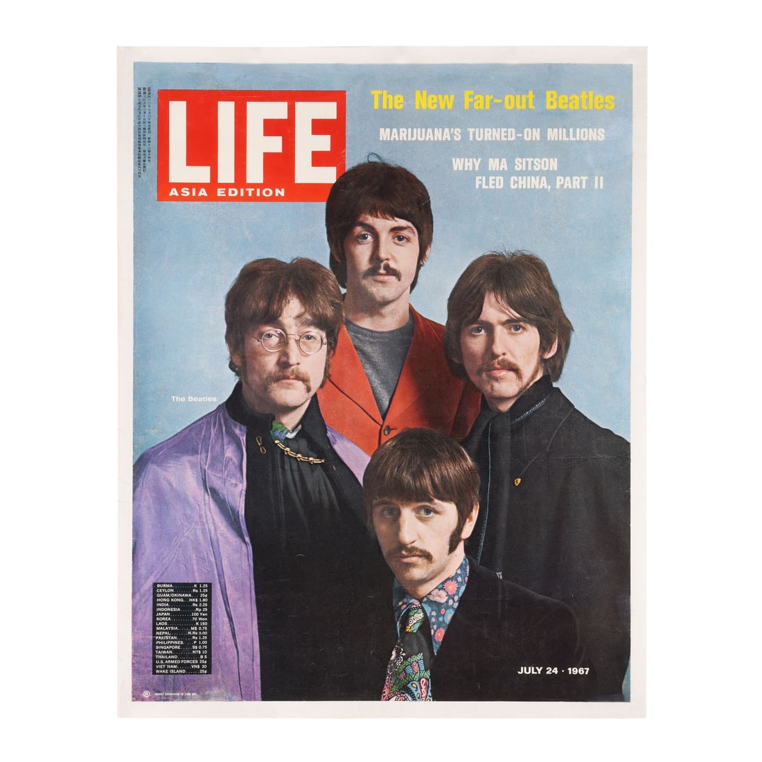 THE BEATLES - Life Magazine 1967 Poster (1 of 1)