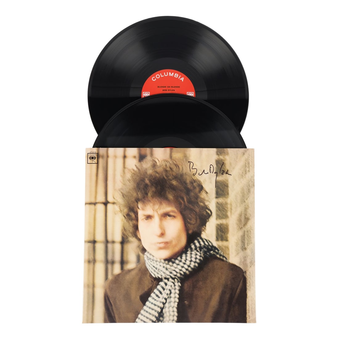 BOB DYLAN - Bob Dylan-Autographed Blonde On Blonde Album: BOB DYLAN - Bob Dylan-Autographed Blonde On Blonde Album - A US vinyl pressing of Bob Dylan's seventh studio album Blonde on Blonde autographed by the artist himself. This revered and iconic rock albu