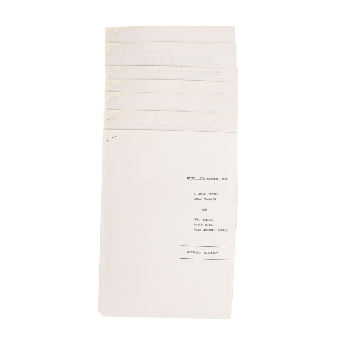 JIMI HENDRIX - The Patricia "Trixie" Sullivan Collection: Fully Signed Printed Copy of The Jimmy (1 of 5)