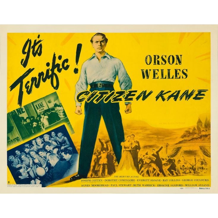 CITIZEN KANE - Half Sheet (22" x 28"); Style B; Very Fine Rolled (1 of 1)