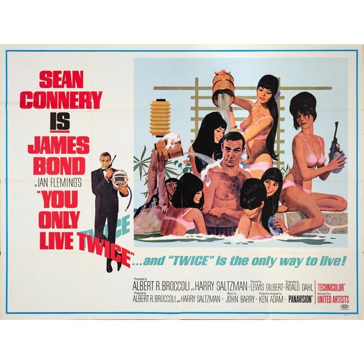 JAMES BOND: YOU ONLY LIVE TWICE - Subway Poster (60" x 45"); Very Fine- Folded (1 of 1)