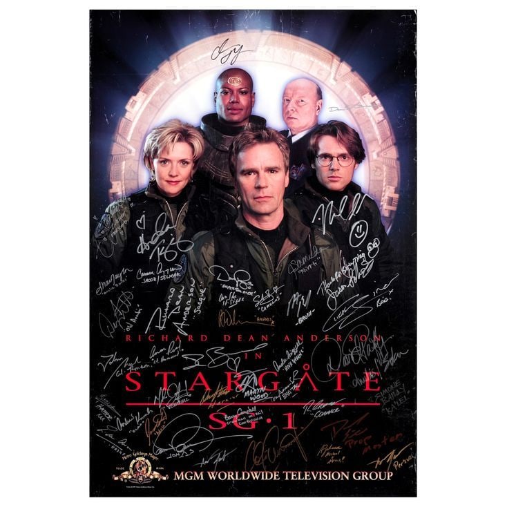 STARGATE SG-1 - Key Cast-Autographed Promotional Poster (27" x 40") Signed by Richard Dean Anderson, (1 of 1)