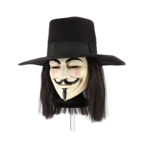 V FOR VENDETTA (2005) - V Crowd Mask and Hat