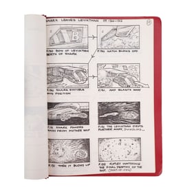 ALIEN (1979) - Bound First Draft Storyboard Prints for Special Photographic Effects