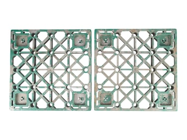 ALIENS (1986) - Pair of Full-Size USS Sulaco Floor Tiles