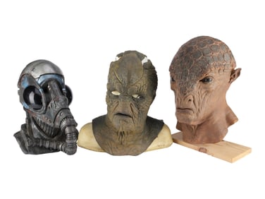 BABYLON 5 (1994-1998) - Set of Seven Production-Made Alien Masks
