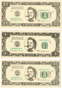 BACK TO THE FUTURE PART II (1989) - Set of Three Biffco Currency Notes