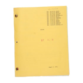 BATMAN RETURNS (1992) - Ve Neill's Bound Revised Draft "Dictel" Production Script