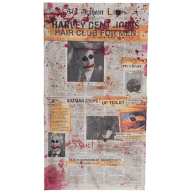 THE DARK KNIGHT (2008) - The Joker's (Heath Ledger) Bloodied "HaHaHa Times" Promotional Newspaper