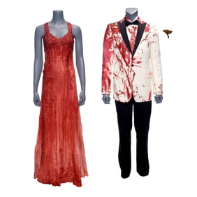 CARRIE (2013) - Carrie White's (Chloe Grace Moretz) Bloodied Prom Dress with Tommy Ross' (Ansel