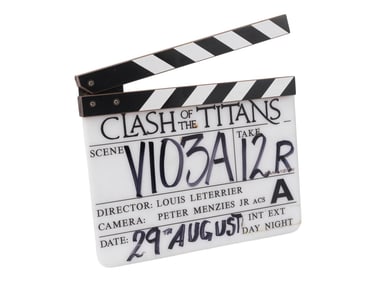 CLASH OF THE TITANS (2010) - "A" Camera Clapperboard