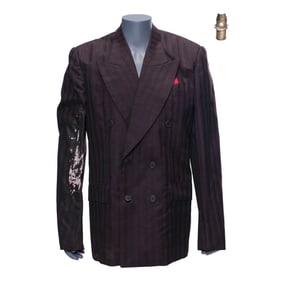 THE CROW (1994) - Grange's (Tony Todd) Bloodied Bullet-Riddled Jacket and Armor Ring