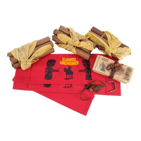 DJANGO UNCHAINED (2012) - Dr. King Schultz's (Christoph Waltz) Dynamite, Money, and Tooth Vault Key