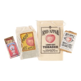 DJANGO UNCHAINED (2012) - Pack of Red Apple Cigarettes with Pouch and Matches