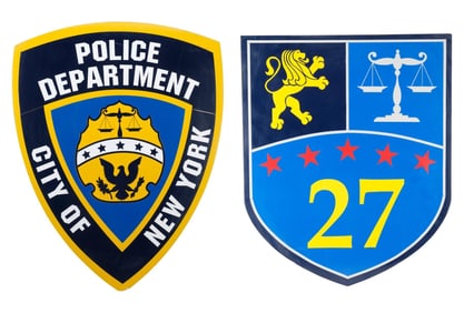 ELF (2003) - Pair of NYPD Precinct 27 Department Signs