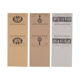 FIGHT CLUB (1999) - Set of Three Paper Street Soap Co. Wrappers