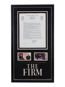 THE FIRM (1993) - Mitch McDeere's (Tom Cruise) Job Offer Letter