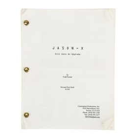 JASON X (2001) - Mario Kirner Collection: Kane Hodder's Personal Highlighted First Draft Script