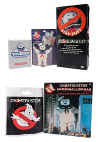 GHOSTBUSTERS (1984) - Set of Four Stay Puft Marshmallow Man Toys with Branded Bag