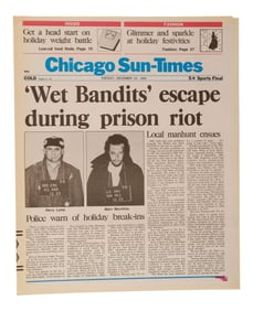 HOME ALONE 2: LOST IN NEW YORK (1992) - "Wet Bandits" Chicago Sun-Times Newspaper Cover