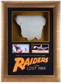 INDIANA JONES AND THE RAIDERS OF THE LOST ARK (1981) - Framed Flying Wing Fragment