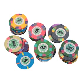 JAMES BOND: LICENCE TO KILL (1989) - Set of 49 Casino de Isthmus City Chips