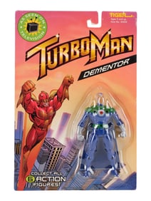 JINGLE ALL THE WAY (1996) - Turbo Man and Dementor Action Figures in Blister Packs
