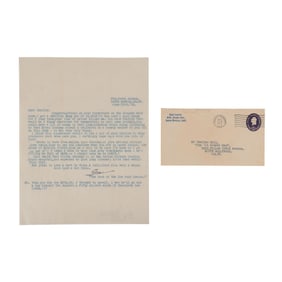 LAUREL AND HARDY - Stan Laurel Personal Letter to Charlie Hall