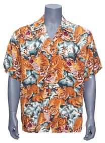 12 MONKEYS (1995) - James Cole's (Bruce Willis) Hawaiian Tiger Shirt