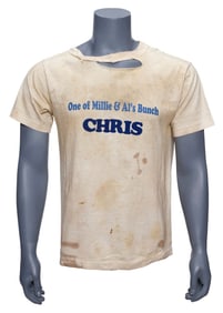 12 MONKEYS (1995) - James Cole's (Bruce Willis) Screen-Matched Distressed "Chris" T-Shirt