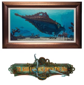 20,000 LEAGUES UNDER THE SEA (1954) - Hand-Painted Dave McCamant "An Expedition from the Nautilus"