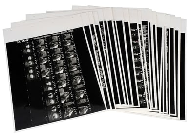 BATMAN (1989) - Set of 25 Key Cast and Crew Contact Sheets