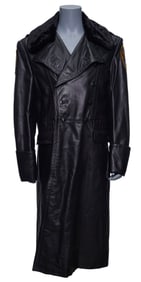 BATMAN FOREVER (1995) - Gotham City Police Department Leather Trench Coat