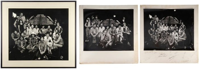 BLADE RUNNER (1982) - Crew-Autographed Crew Photo with Two Photos