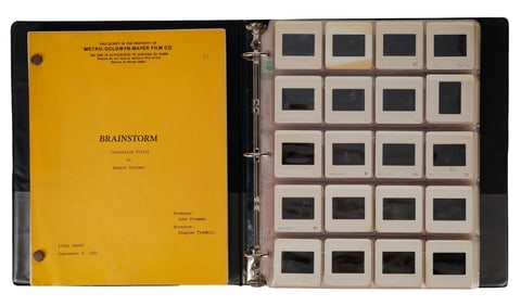 BRAINSTORM (1983) - VFX 35mm Production Photo Slides and Original Screenplay