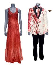 CARRIE (2013) - Carrie White's (Chloe Grace Moretz) Bloodied Prom Dress with Tommy Ross' (Ansel