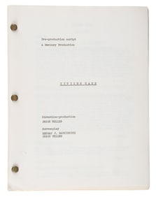 CITIZEN KANE (1941) - Mimeograph Pre-Production Script