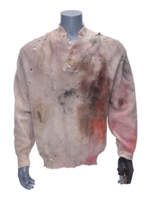 CLIFFHANGER (1993) - Gabe Walker's (Sylvester Stallone) Sweater, Shirt, and Gloves